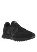 Thumbnail Baskets basses running 327 en cuir et cuir nubuck noires avec des lacets plats - Image 3