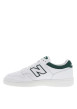Thumbnail Baskets basses 480 style tennis en cuir blanches et vertes avec des lacets plats - Image 2