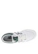 Thumbnail Baskets basses 480 style tennis en cuir blanches et vertes avec des lacets plats - Image 4