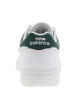 Thumbnail Baskets basses 480 style tennis en cuir blanches et vertes avec des lacets plats - Image 6