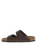 Thumbnail Mules Arizona marron avec 2 boucles à ardillon bronze sur le cou-de-pied - Image 2