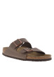 Thumbnail Mules Arizona marron avec logo sur le côté et 2 boucles à ardillon - Image 3