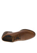Thumbnail Derbies en cuir cognac et marine à talon plat avec des lacets ronds - Image 4