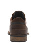 Thumbnail Derbies en cuir cognac à talon plat avec lacets ronds et fentes sur les côtés - Image 6