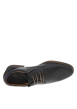 Thumbnail Derbies en cuir noires à talon plat avec fentes sur les côtés et lacets ronds - Image 4