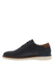 Thumbnail Baskets basses derbies en cuir bleu marine et marron avec des lacets ronds - Image 2