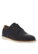 Thumbnail Baskets basses derbies en cuir bleu marine et marron avec des lacets ronds - Image 3