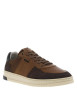 Thumbnail Baskets basses en cuir cognac avec des lacets plats et micro points - Image 3