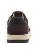 Thumbnail Baskets basses en cuir cognac avec des lacets plats et micro points - Image 6
