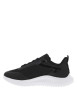 Thumbnail Baskets basses noires avec des lacets ronds et une semelle running blanche - Image 2