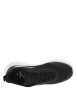 Thumbnail Baskets basses noires avec des lacets ronds et une semelle running blanche - Image 4