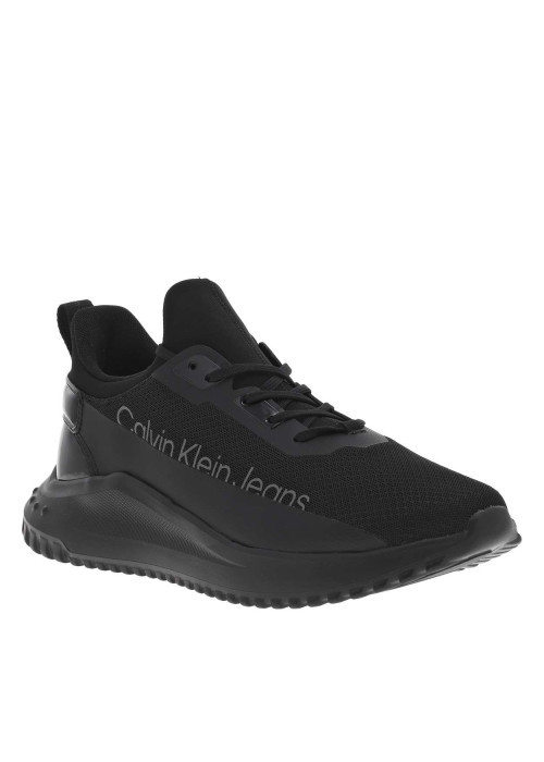 Baskets basses en slip-on avec lacets Calvin Klein noires - Image 3