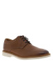 Thumbnail Derbies Atticus en cuir cognac avec des lacets ronds et un talon plat - Image 3
