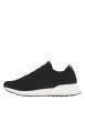 Thumbnail Baskets basses running noires en slip-on avec des lacets plats - Image 2