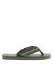 Thumbnail Tongs Urban Brasil olive avec couleurs du Brésil et larges brides