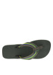 Thumbnail Tongs Urban Brasil olive avec couleurs du Brésil et larges brides - Image 4