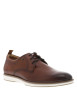 Thumbnail Derbies en cuir cognac avec empiècements foncés et fermeture à lacets ronds - Image 3