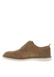 Thumbnail Baskets basses en cuir caramel avec trépointe contrastante et lacets ronds - Image 2
