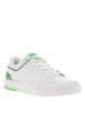 Thumbnail Baskets basses tennis blanches à lacets plats avec détails verts et marine - Image 3