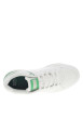 Thumbnail Baskets basses tennis blanches à lacets plats avec détails verts et marine - Image 4