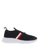 Thumbnail Baskets basses running bleu marine en slip-on avec des lacets plats