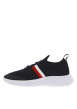 Thumbnail Baskets basses running bleu marine en slip-on avec des lacets plats - Image 2