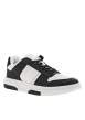 Thumbnail Baskets basses tennis en cuir blanches avec lacets plats et logo sur le côté - Image 3