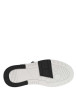 Thumbnail Baskets basses tennis en cuir blanches avec lacets plats et logo sur le côté - Image 5