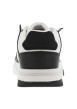 Thumbnail Baskets basses tennis en cuir blanches avec lacets plats et logo sur le côté - Image 6
