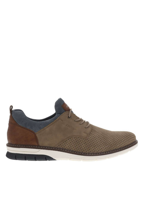 Baskets basses kaki avec lacets ronds...