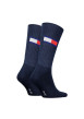 Thumbnail Lot de 2 paires de chaussettes en coton mélangé nuit unies coupe haute - Image 2