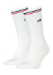 Thumbnail Lot de 2 paires de chaussettes en coton mélangé blanches unies coupe haute