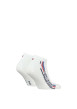 Thumbnail Lot de 2 paires de chaussettes en coton mélangé blanches unies coupe courte - Image 2