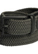 Thumbnail Ceinture kaki unie avec une boucle à ardillon métallique et tressée - Image 2