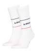 Thumbnail Lot de 3 paires de chaussettes hautes blanches unies en coton à coupe haute