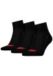 Thumbnail Lot de 3 paires de chaussettes mi-hautes noires unies avec logo Levi's®