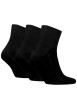 Thumbnail Lot de 3 paires de chaussettes mi-hautes noires unies avec logo Levi's® - Image 2