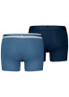 Thumbnail Lot de 2 boxers en coton bleu unis avec ceintures différentes et logo - Image 2