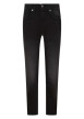 Thumbnail Jean en coton noir délavé avec une coupe slim et une taille basse
