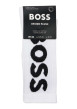 Thumbnail Chaussettes hautes en coton mélangé blanches unie avec gros logo noir - Image 3
