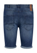Thumbnail Short en jean en coton mélangé indigo avec un aspect délavé et une coupe longue - Image 2