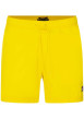 Thumbnail Short de bain jaune uni à coupe slim fit et à taille intermédiaire