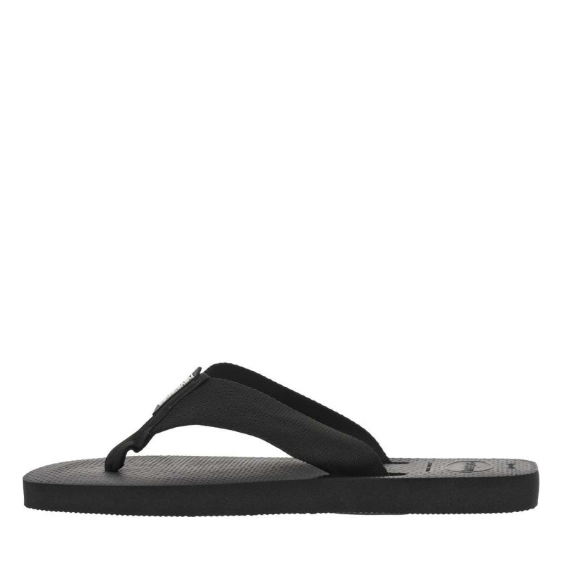 Havaianas - Tongs Urban Brasil Material Noires Avec Larges Brides Et Logo Blanc - Noires Havaianas - Tongs Urban Brasil Material Noires Avec Larges Brides Et Logo Blanc - Noires