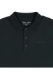 Thumbnail Polo en coton vert uni avec une coupe droite et le nom de la marque