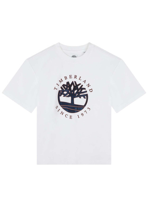T-shirt en coton blanc uni avec une coupe...