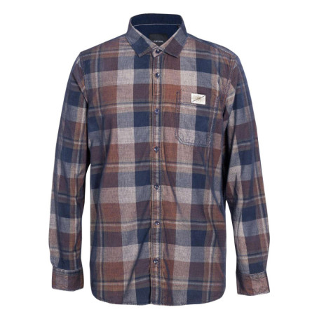 Chemise en coton à carreaux multicolores à...