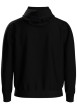 Thumbnail Sweat noir imprimé avec une coupe droite et à capuche ajustable - Image 2