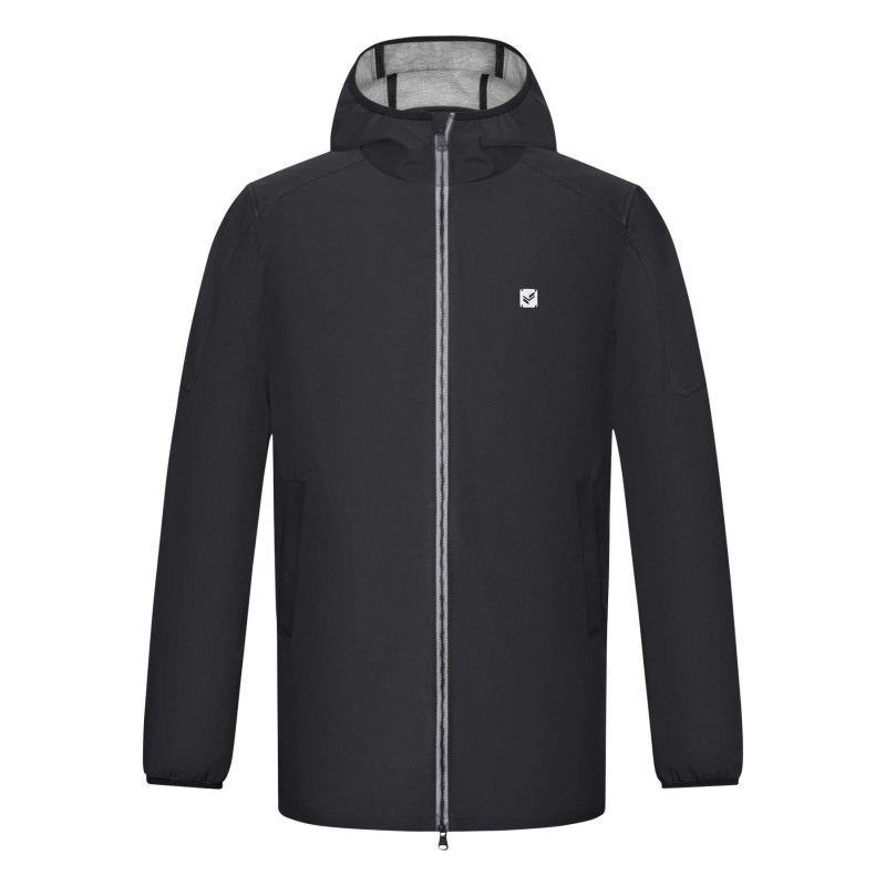 Kaporal - Blouson Noir Uni Style K-way Imperméable à Capuche Avec Une Coupe Droite - Noir Kaporal - Blouson Noir Uni Style K-way Imperméable à Capuche Avec Une Coupe Droite - Noir