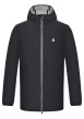 Thumbnail Blouson noir uni style K-way imperméable à capuche avec une coupe droite