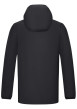 Thumbnail Blouson noir uni style K-way imperméable à capuche avec une coupe droite - Image 2